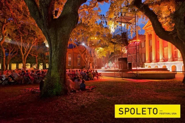 🎭 CofC alumni: Experience Spoleto Festival USA with 15% off all tickets! Use promo code COUGARS2025 online at spoletousa.org or call (843) 579-3100. Link in our bio. Catch 120+ performances May 23–June 8, including 10 magical nights in Cistern Yard featuring Mavis Staples, Patti Smith, Jeff Tweedy, Corinne Bailey Rae, and more. 🌟🎶 #SpoletoFestival #CofC